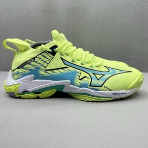 Mens Size 9.5 Mizuno Wave Lightning Neo 3 Volleyball Shoes Neon Lime Sneakers